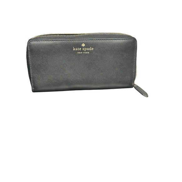Kate Spade New York Handbags - Kate Spade New York Zip‎ Around Wallet Gray Leather Accordion Interior